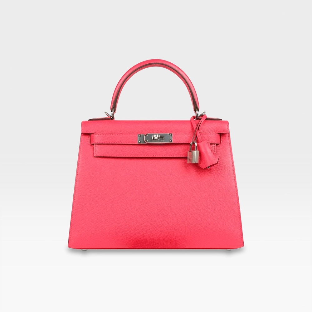 Hermès - Kelly Sellier 28 - Rose Extreme Epsom